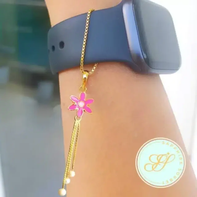 Flower Watch Charm