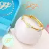 Diamond Aeroplane Stars Gold Baby bangle