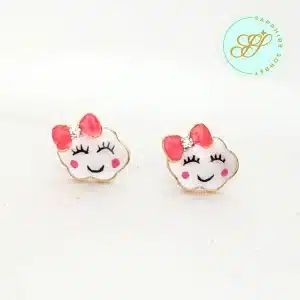 Kids Cloud Gold Earrings