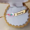 Elephant Custom name Kids Bracelet