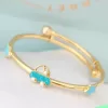 Diamond Car Gold Baby Bangle