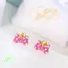 Minnie Mouse Kids Gold Earrings