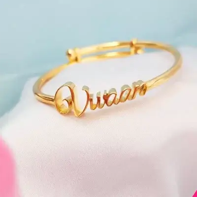 Name baby Bangle in sterling silver