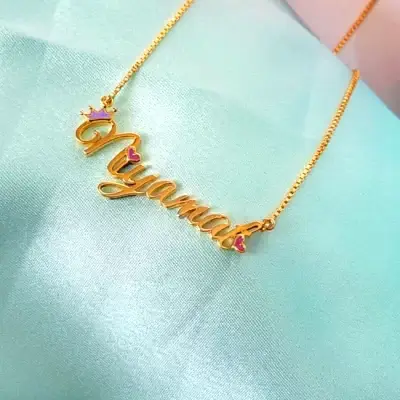 Custom Name Pendant for gurls in sterling Silver