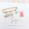 Teddy-Elie-Evil Eye baby Pin