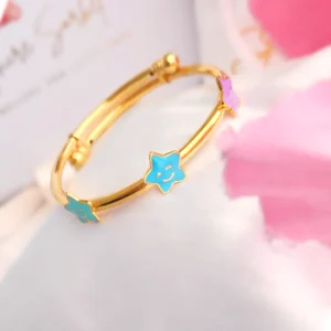 Star Gold baby bangle