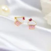 Cupcake Gold earrings for Kids