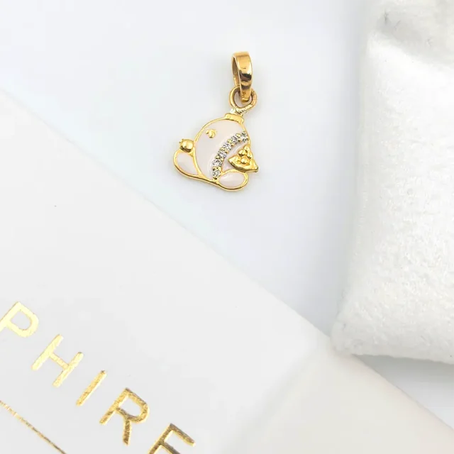 Diamond Ganpati Pendant for kids