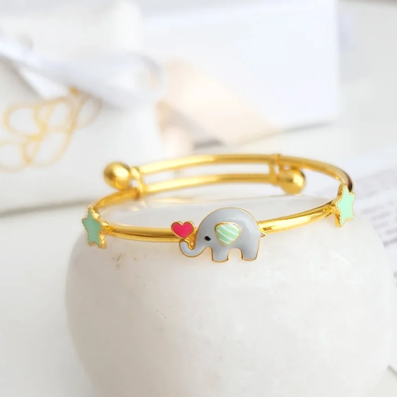 Elephant-Star baby Bangle