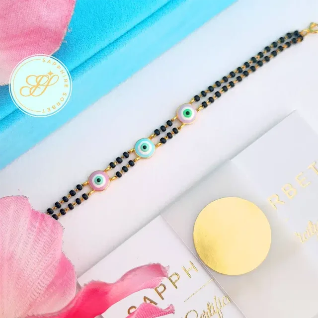 Evil Eye Mangalsutra Bracelet