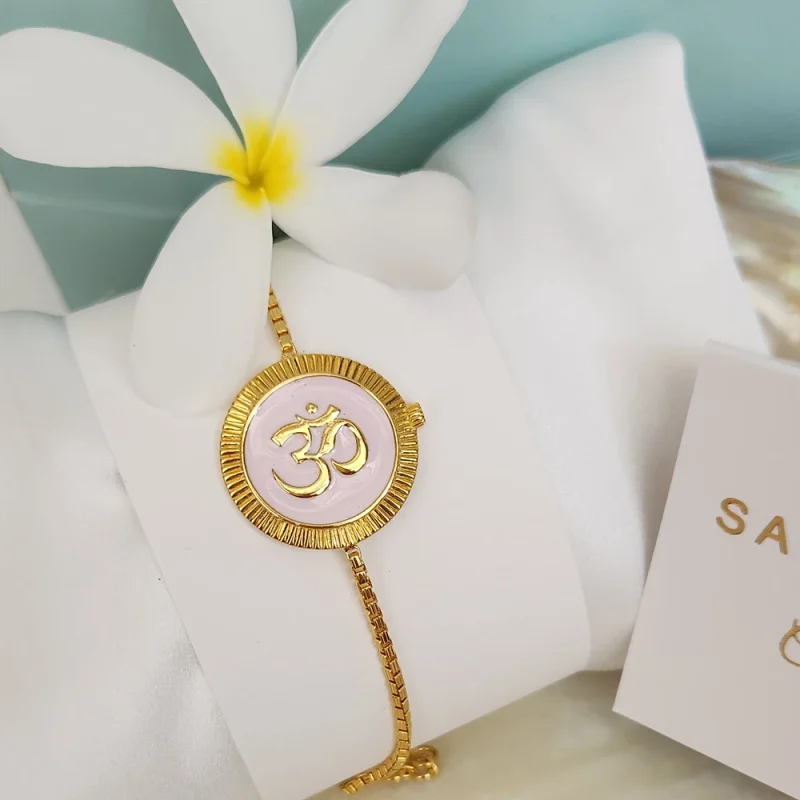 Om Sterling Silver Rakhi