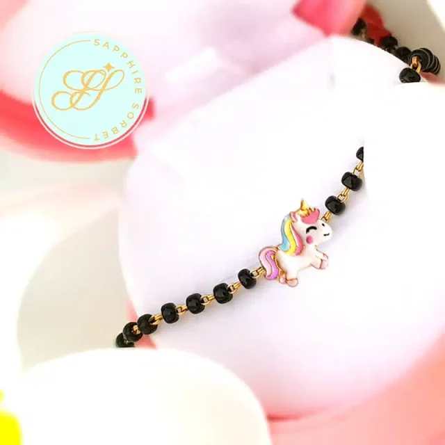 Unicorn Gold Nazariya for baby Girl