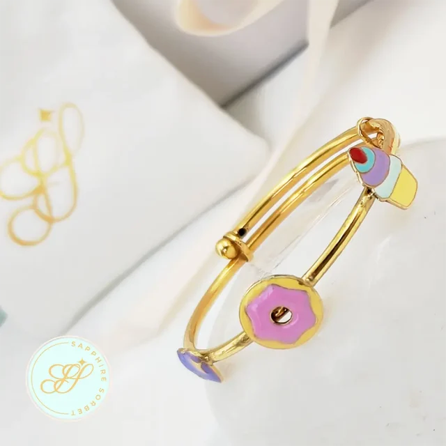 Doughnut Cupcake baby Bangle
