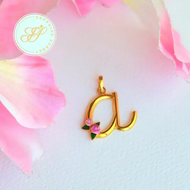 Monogram A Pendant for Girls