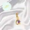 Floral D Pendant for Girls