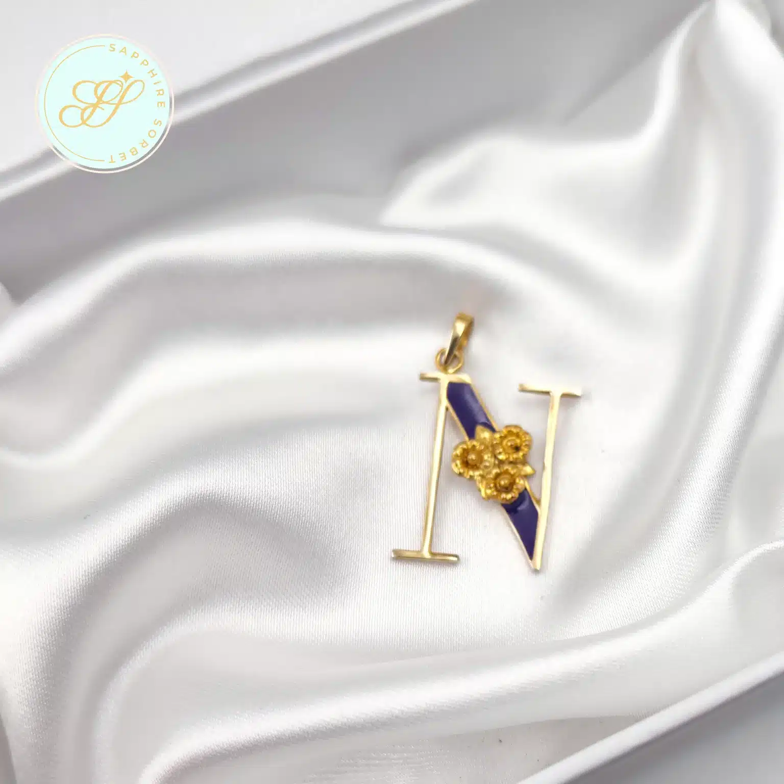 Monogram N pendant for Girls