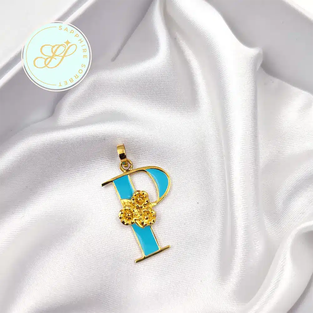 Monogram P Pendant for Girls
