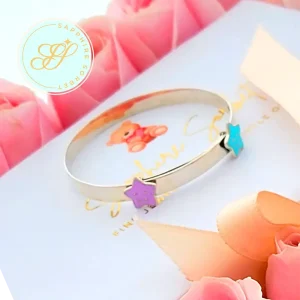 Silver Stars baby Bangle