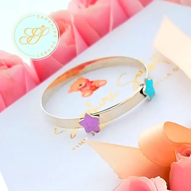 Silver Stars baby Bangle