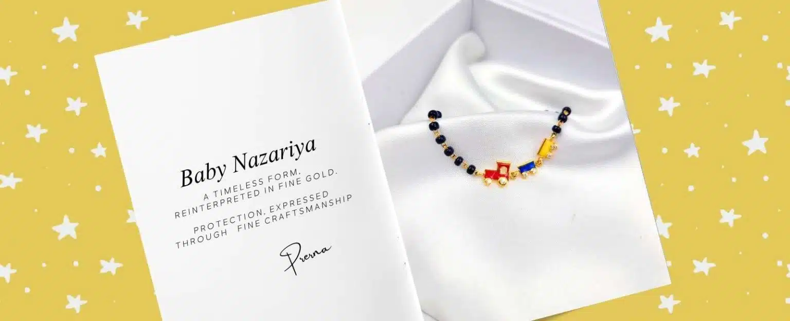 Diamond Gold Nazariya for Baby