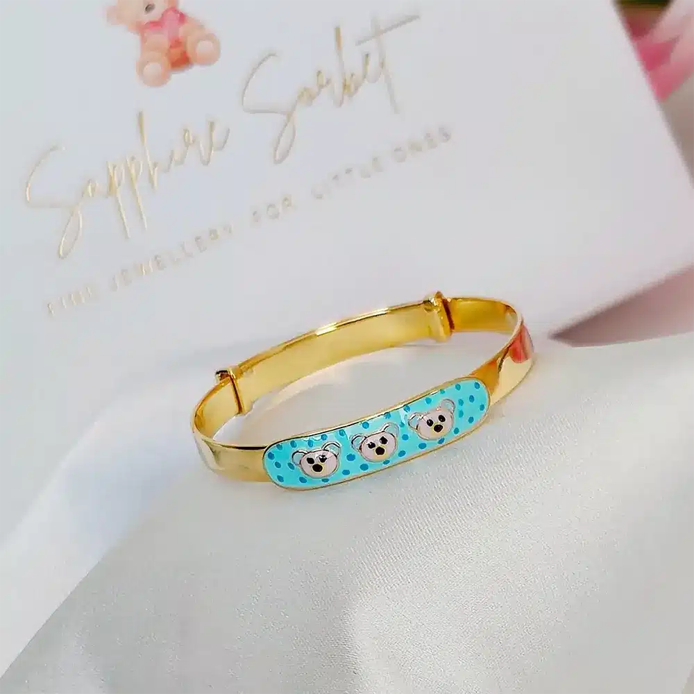 3 Teddy Baby Bangle