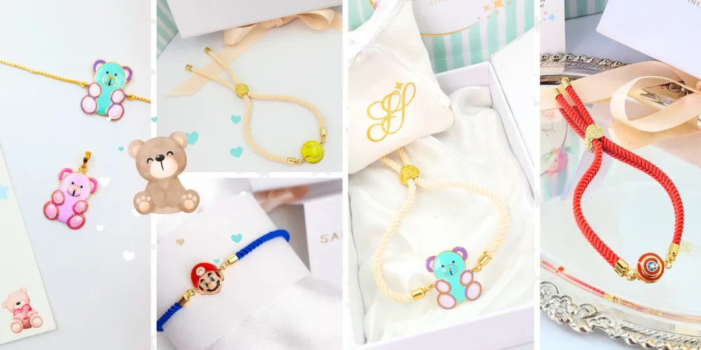 Luxury Kids Rakhi in Sterling Silver