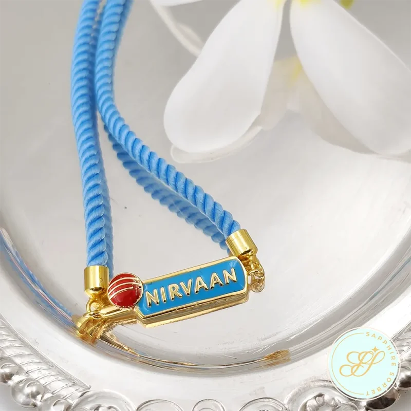 Bat Ball Custom name Rakhi