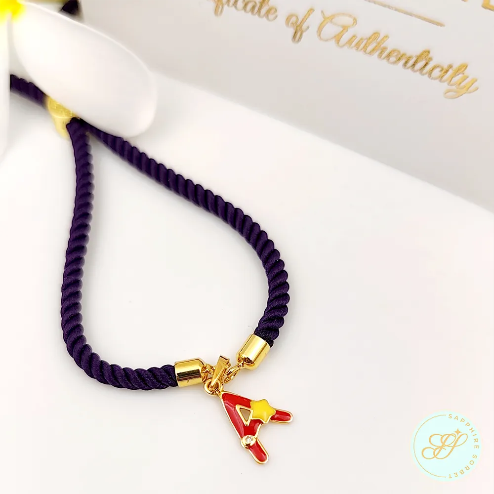 Monogram A Gold Rakhi